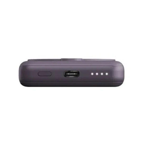 ENERGEA MAGPAC MINI 10000MAH ULTRA SLIM MAGSAFE COMPATIBLE POWER BANK WITH BUILT-IN VIDEO STAND - PURPLE